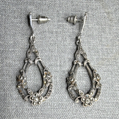 Sterling silver marcesite - silver,
